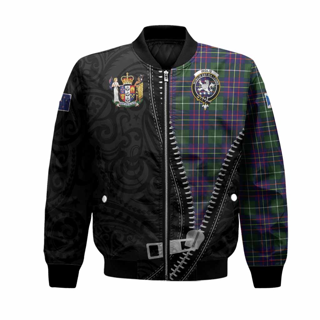 Inglis Tartan Bomber Jacket New Zealand Pattern Unique Zipper Stylized