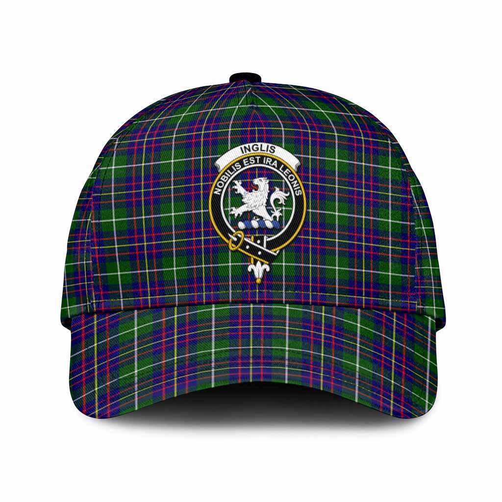 Inglis Tartan Classic Cap with Family Crest