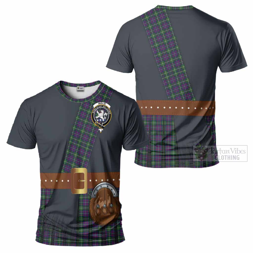 Inglis Tartan Crest T-Shirt Kilt Costume Style