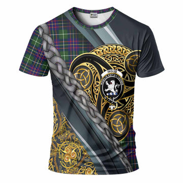 Inglis Tartan Crest T-Shirt Scottish Triskele Celtic