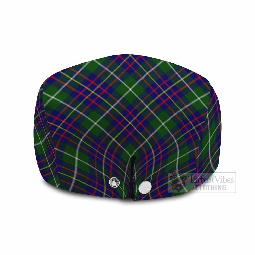 Inglis Tartan Flat Cap, Jeff Cap Cross Style with Family Crest - Tartan Vibes Clothing