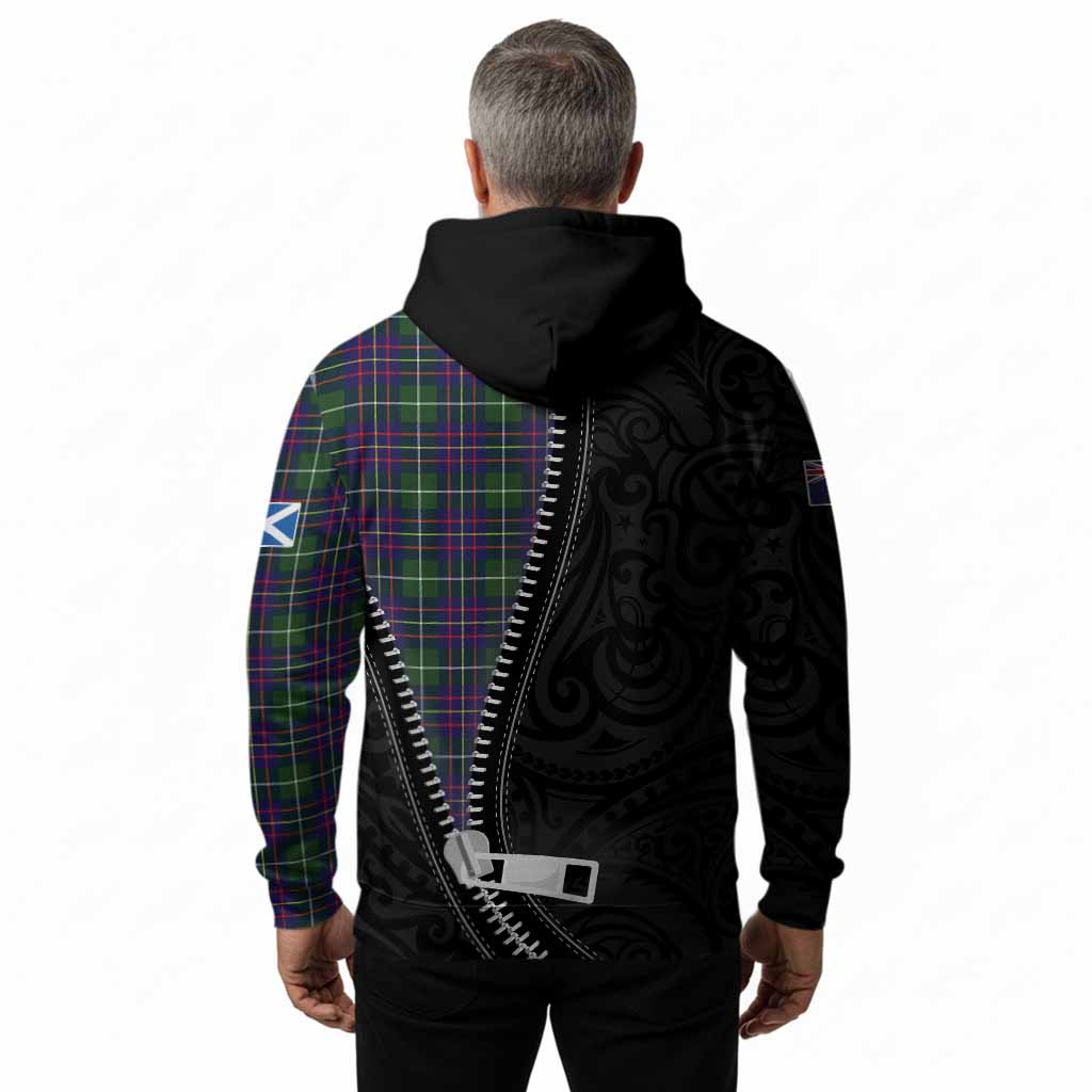 Inglis Tartan Hoodie New Zealand Pattern Unique Zipper Stylized