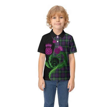 Inglis Tartan Kid Polo Shirt Traditional Scottish Thistle