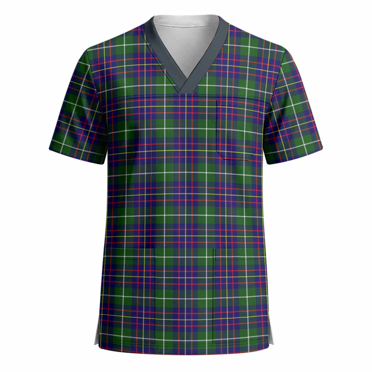 Inglis Tartan Scrub Top - Tartan Vibes Clothing