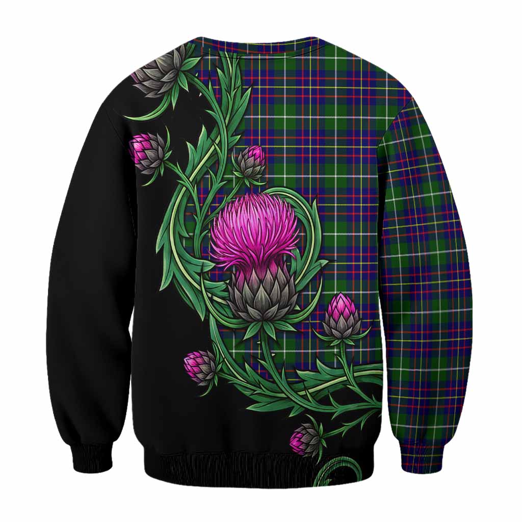 Inglis Tartan Sweatshirt Resilient Scottish Thistle - Tartan Vibes Clothing