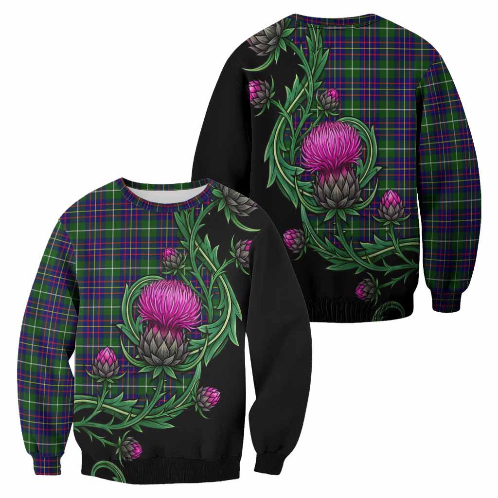 Inglis Tartan Sweatshirt Resilient Scottish Thistle - Tartan Vibes Clothing
