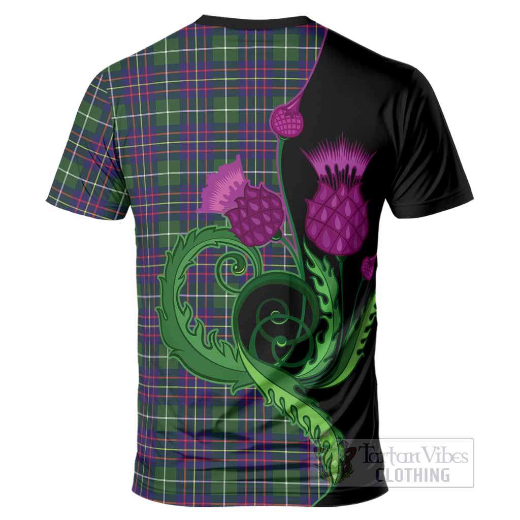 Inglis Tartan T-Shirt Traditional Scottish Thistle