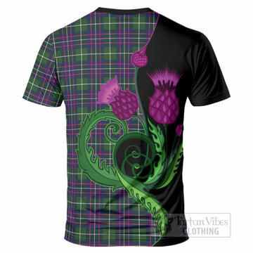 Inglis Tartan T-Shirt Traditional Scottish Thistle