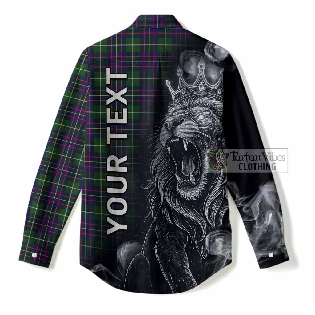 Inglis Tartan Women Casual Shirt Roaring Lion Heritage