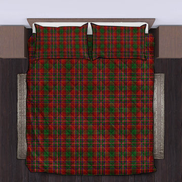 Innes Tartan Quilt Bed Set King - Tartan Vibes Clothing