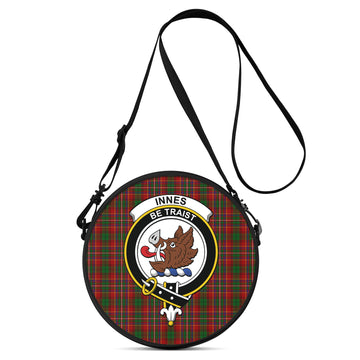 Innes Tartan Round Satchel Bags with Family Crest