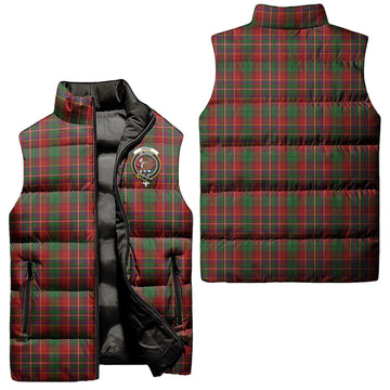 Innes Tartan Sleeveless Puffer Jacket with Family Crest