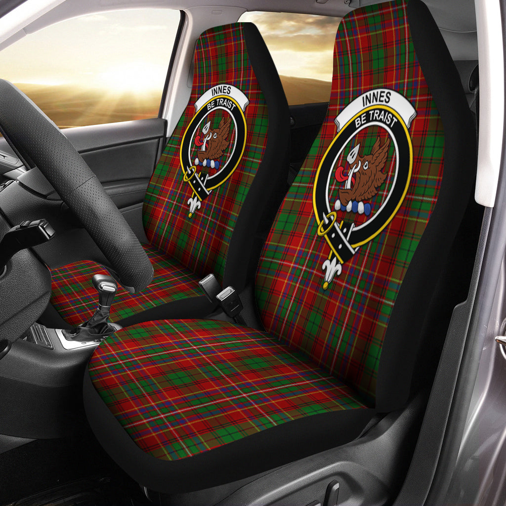 Innes Tartan Car Seat Cover with Family Crest One Size - Tartanvibesclothing