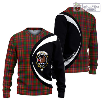 Innes Tartan Ugly Sweater with Family Crest Circle Style Unisex - Tartan Vibes Clothing