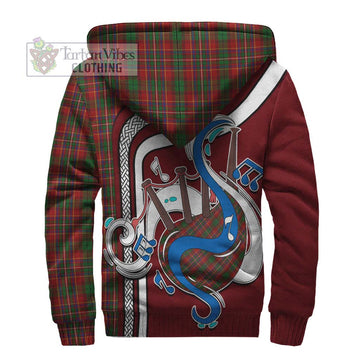 Innes Tartan Sherpa Hoodie with Epic Bagpipe Style