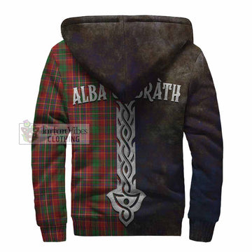 Innes Tartan Family Crest Sherpa Hoodie Alba Gu Brath Be Brave Lion Ancient Style