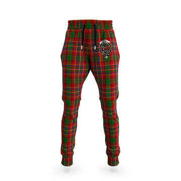 Innes Tartan Joggers Pants with Family Crest