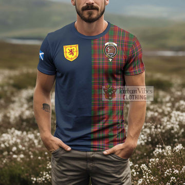 Innes Tartan T-Shirt Alba with Scottish Lion Royal Arm Half Style - Tartan Vibes Clothing
