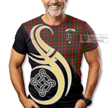 Innes Tartan T-Shirt with Family Crest and Celtic Symbol Style - Tartan Vibes Clothing