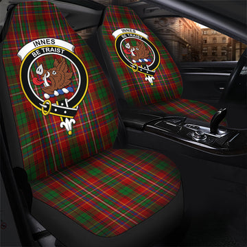 Innes Tartan Car Seat Cover with Family Crest - Tartanvibesclothing