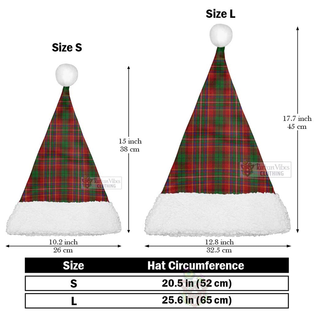 Tartan Vibes Clothing Innes Tartan Christmas Santa Hats