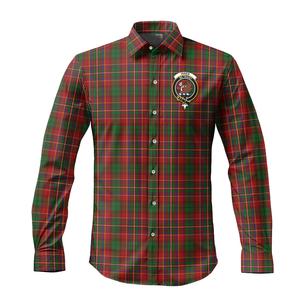 innes-tartan-long-sleeve-button-up-shirt-with-family-crest
