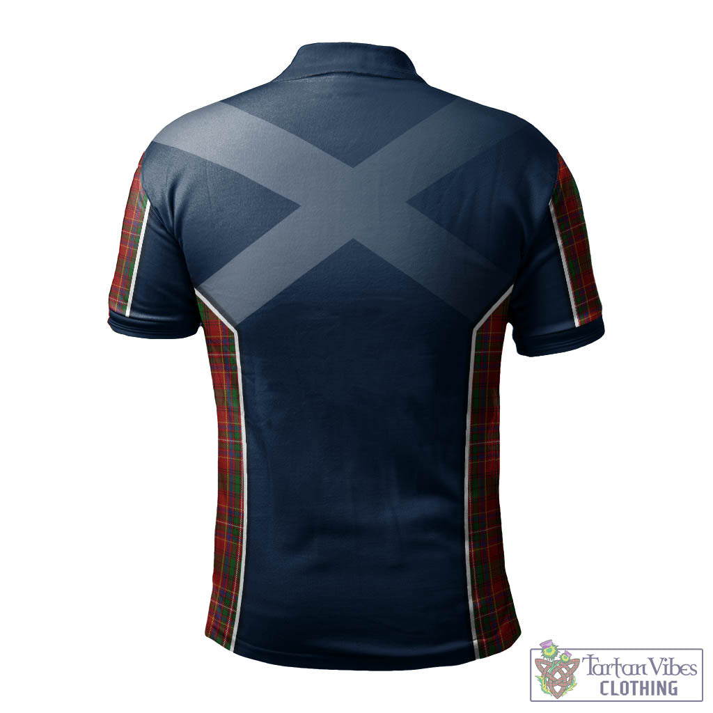 Tartan Vibes Clothing Innes Tartan Men's Polo Shirt with Family Crest and Lion Rampant Vibes Sport Style