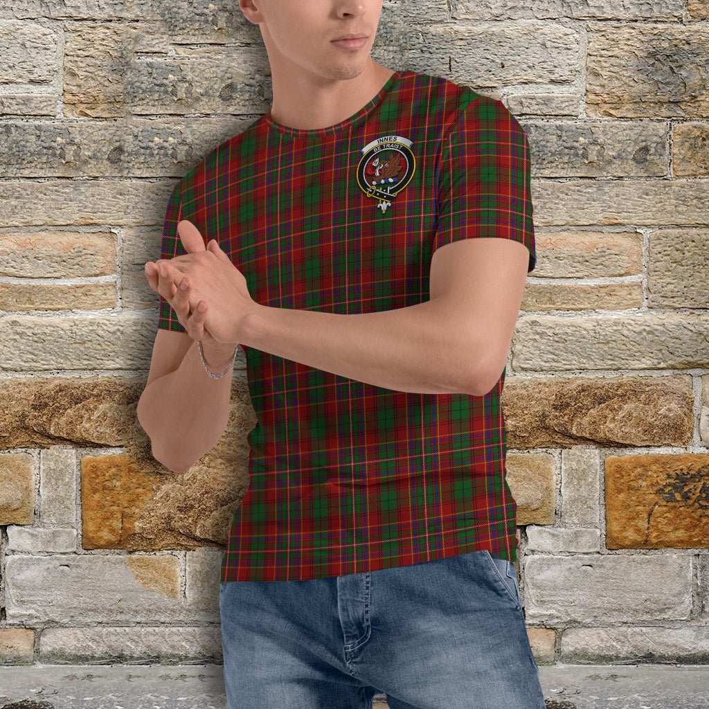 Innes Tartan T-Shirt with Family Crest - Tartan Vibes Clothing