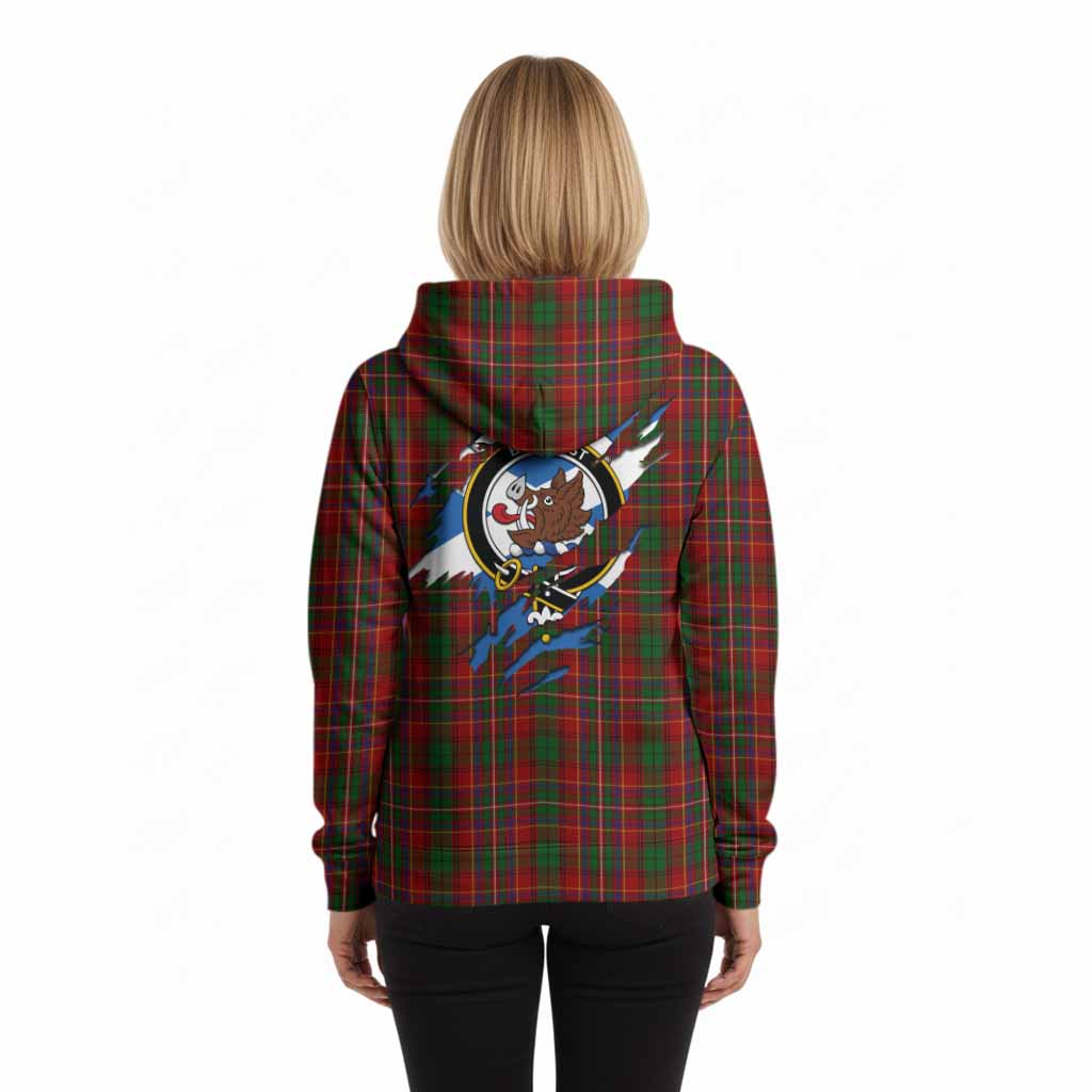 Innes Clan Crest In Me Tartan Hoodie Scotland Flag Style