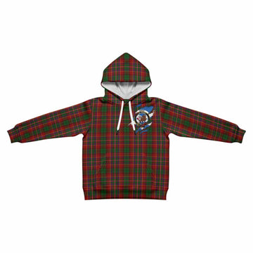 Innes Clan Crest In Me Tartan Kid Hoodie Scotland Flag Style