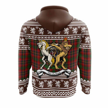 Innes Clan Tartan Crest Christmas Hoodie Coat of Arms Funny Style