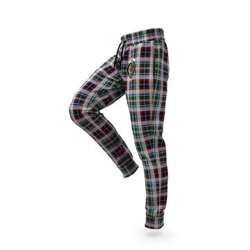 Innes Dress Tartan Joggers Pants with Family Crest