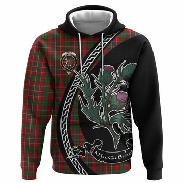 Innes Family Crest Tartan Hoodie Alba Thistle Inspired