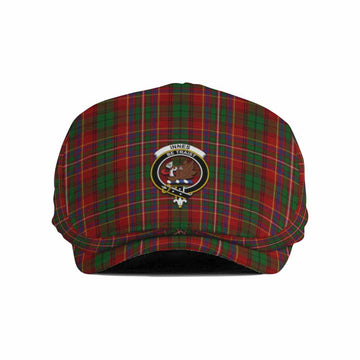 Innes Family Crest Tartan Jeff Cap, Tartan Flat Cap