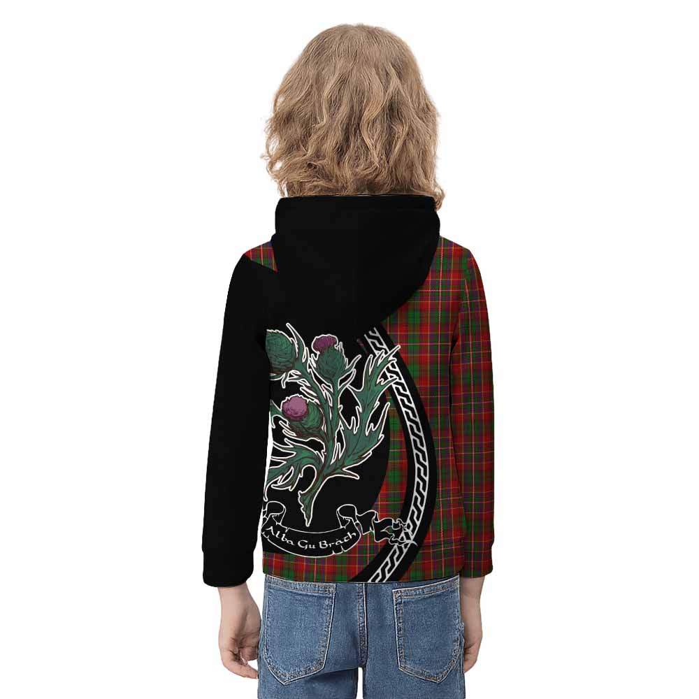Innes Family Crest Tartan Kid Hoodie Alba Thistle Inspired - Tartan Vibes Clothing