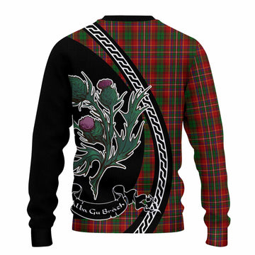Innes Family Crest Tartan Knitted Sweater Alba Thistle Inspired - Tartan Vibes Clothing