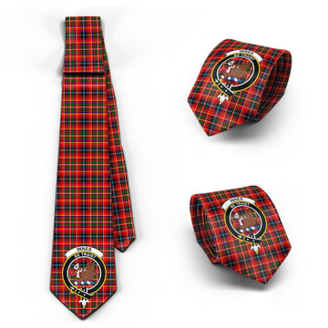 Innes Modern Tartan Classic Necktie with Family Crest
