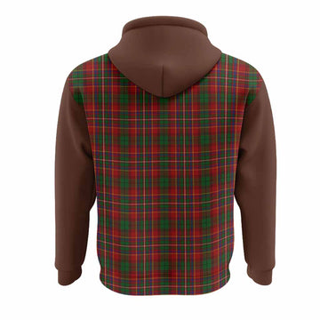 Innes Tartan Accent Hoodie with Family Crest
