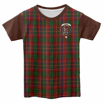Innes Tartan Accent Kid T-shirt with Family Crest