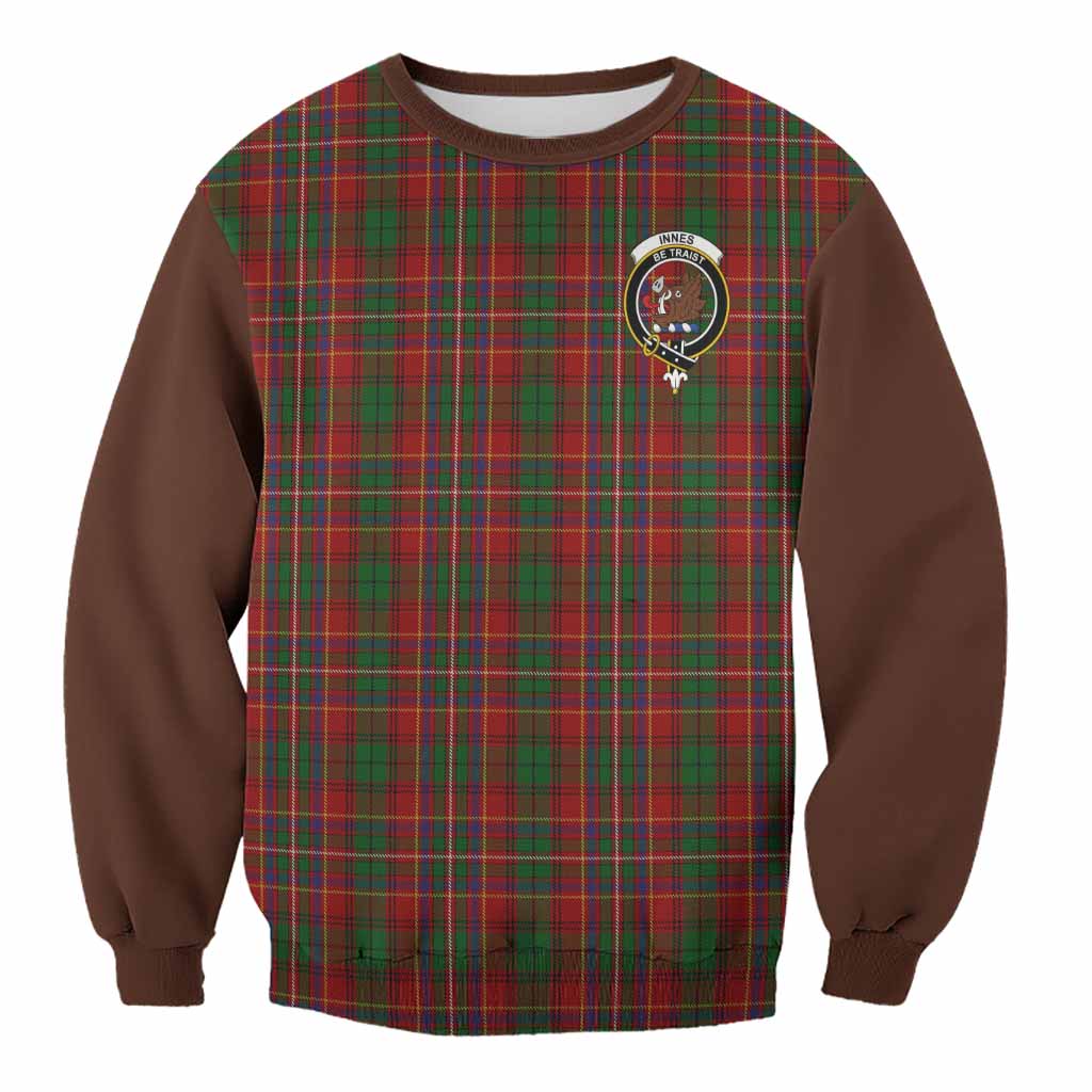 Innes Tartan Accent Sweatshirt with Family Crest
