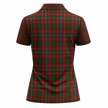 Innes Tartan Accent Women Polo Shirt with Family Crest