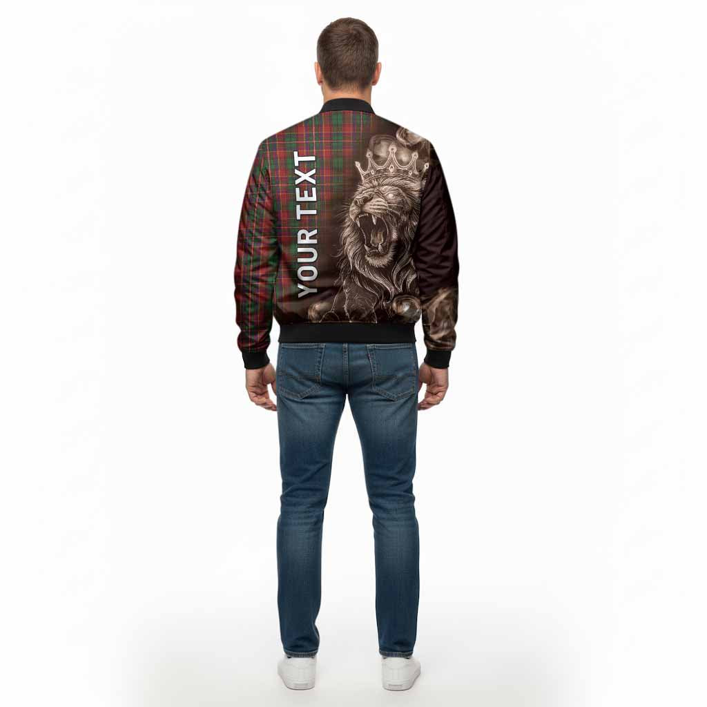 Innes Tartan Bomber Jacket Roaring Lion Heritage