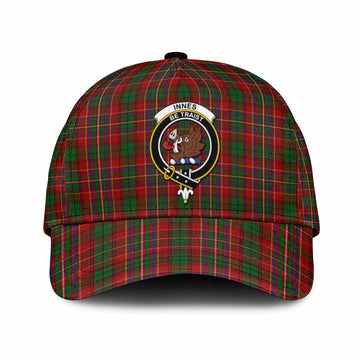 Innes Tartan Classic Cap with Family Crest