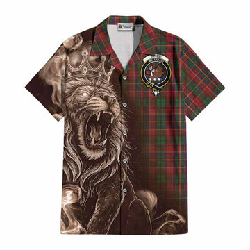 Innes Tartan Cotton Hawaiian Shirt Roaring Lion Heritage