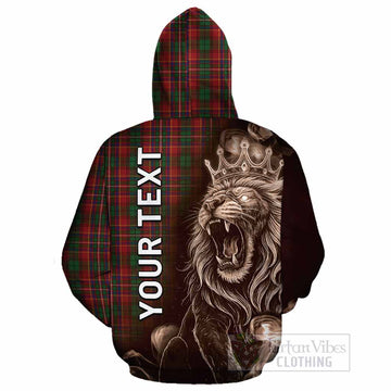 Innes Tartan Cotton Hoodie Roaring Lion Heritage