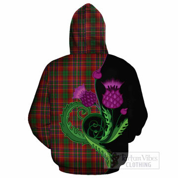 Innes Tartan Cotton Hoodie Traditional Scottish Thistle