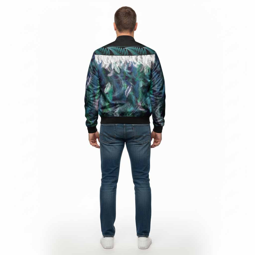 Innes Tartan Crest Bomber Jacket New Zealand Maori Korowai Cloak