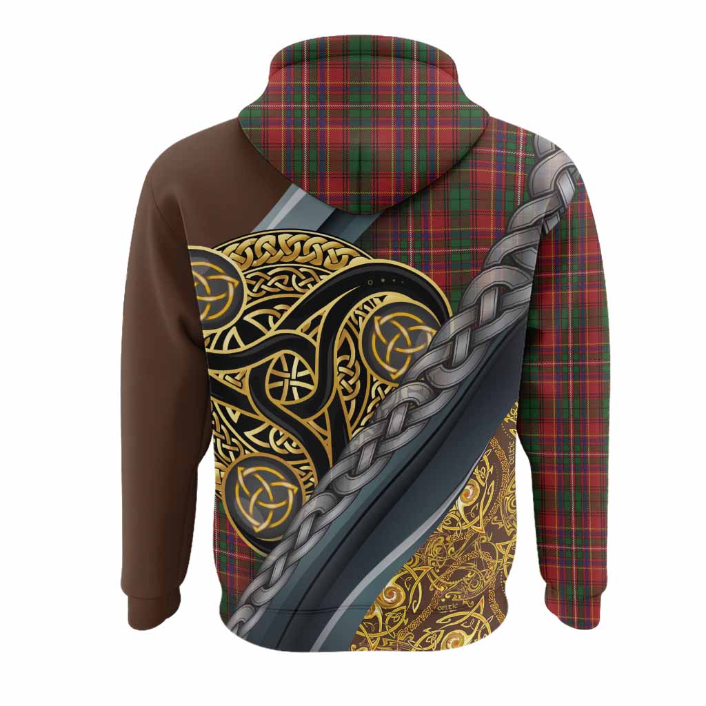 Innes Tartan Crest Hoodie Scottish Triskele Celtic