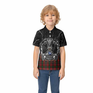 Innes Tartan Crest Kid Polo Shirt Celtic Odin's Raven Legacy