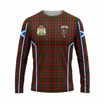 Innes Tartan Crest Long Sleeve T-Shirt Scotland Coat of Arm Flag Style - Tartan Vibes Clothing